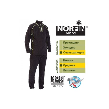 Термобельё Norfin Nord 3 Слой (Ткань: NORFleece Micro: 100% Polyester) 60-62/XXL