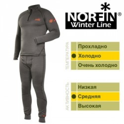 Термобельё Norfin Winter Line Gray 2 Слой (Ткань: 100% Polyester) 48-50/M