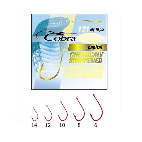 Крючки Cobra Capital 131/14R (1упак*10шт) 10 упак
