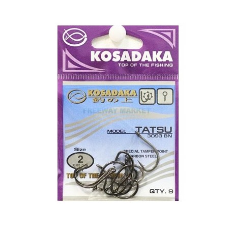 Крючок Kosadaka Tatsu 3093BN-10/0.47mm (1упак*15шт) 5 упак