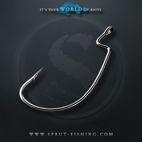 Крючки Офсетные Sprut Mako B-78 BC N1 (Offset Open Sting Worm Hook) 1упак*8шт