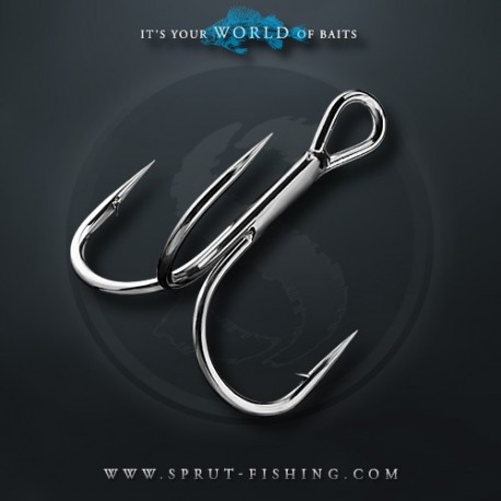 Крючки Тройные Sprut Hara ST-36 BC    N2/0 (Treble Round Bend Hook) 1упак*5шт