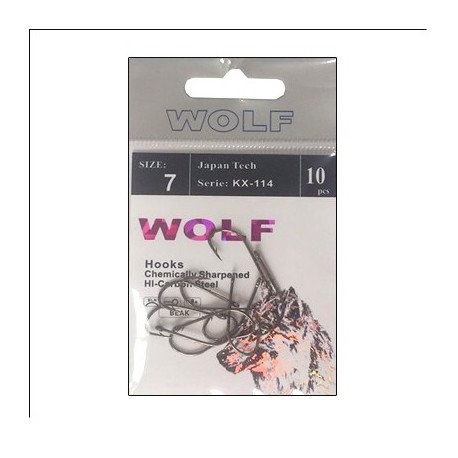 Крючки Wolf KX-114 N 6 (10шт) 1связка*10упак