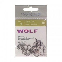 Крючки Wolf KX-118 N 4 (10шт) 1связка*10упак
