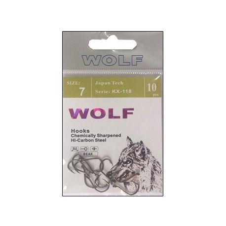 Крючки Wolf KX-118 N12 (10шт) 1связка*10упак
