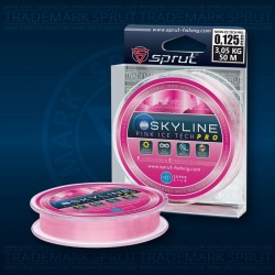 Леска Зимняя Sprut SKYLINE Fluorocarbon Composition IceTech PRO (Pink/0,305mm/8,55kg/50m) 1уп*10шт