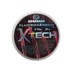 Леска Kosadaka Xtech Fluorocarbon (0,10mm/1,07kg/30m) 1упак*10шт