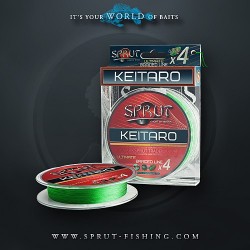 Шнур Sprut KEITARO Ultimate Braided Line x4 (140m/Neon Green/0,12mm/9,1kg)