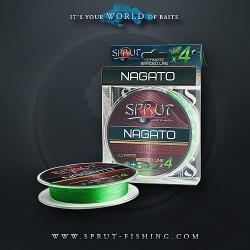 Шнур Sprut NAGATO Hard Ultimate Braided Line x4 ( 95m/Neon Green/0,12mm/9,1kg)