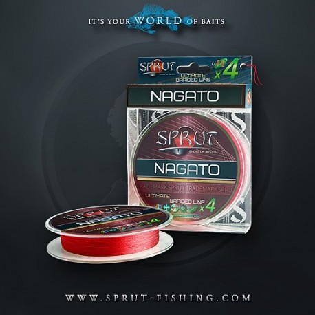 Шнур Sprut NAGATO Hard Ultimate Braided Line x4 (140m/Hot Red/0