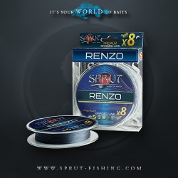Шнур Sprut RENZO Soft Premium Braided Line x8 ( 95m/Space Gray/0,12mm/10,9kg)