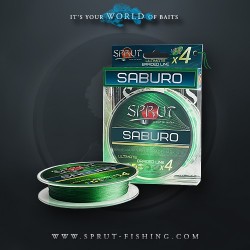 Шнур Sprut SABURO Soft Ultimate Braided Line x4 ( 95m/Dark Green/0,12mm/9,1kg)