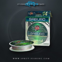 Шнур Sprut SABURO Soft Ultimate Braided Line x4 ( 95m/Multicolor/0