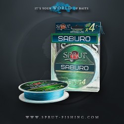 Шнур Sprut SABURO Soft Ultimate Braided Line x4 ( 95m/Sky Blue/0,12mm/9,1kg)
