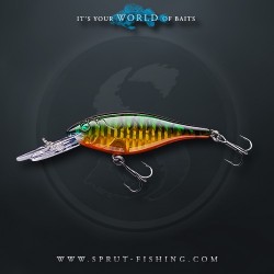 Воблер Sprut Buri Shad 3D 70F (Floating/70mm/11g/2-3m/GGRT-3D)