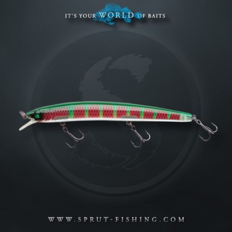 Воблер Sprut Haku 3D 130F (Floating/130mm/14