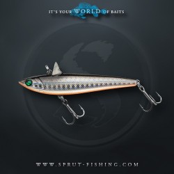 Воблер Sprut Miho Jig 77S (Sinking/77mm/15g/Sinking/SBK)