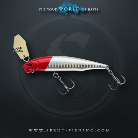 Воблер Sprut Rufu Shine 70S (Sinking/70mm/9g/0