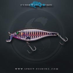 Воблер Sprut Saba Shad 3D 57F (Floating/57mm/6g/1-1