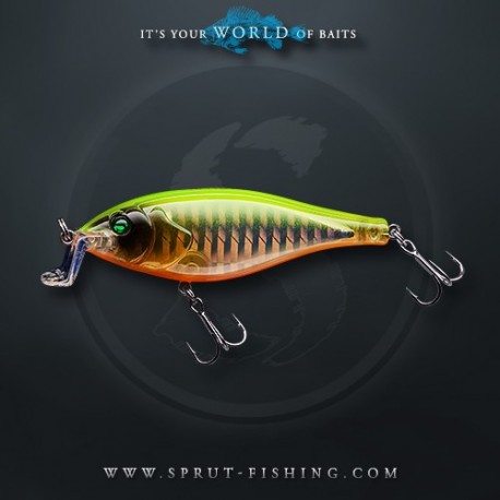 Воблер Sprut Saba Shad 3D 57F (Floating/57mm/6g/1-1