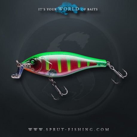 Воблер Sprut Saba Shad 3D 70F (Floating/70mm/9