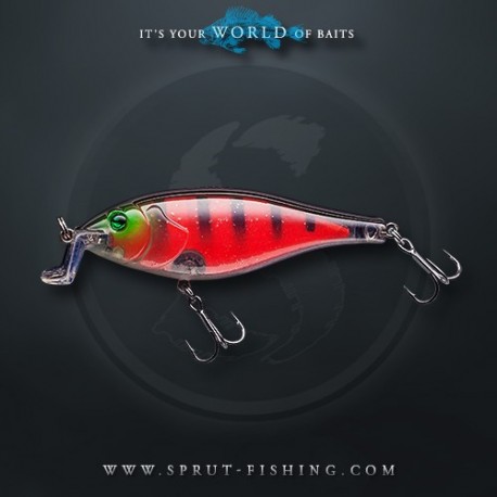 Воблер Sprut Saba Shad 3D 70F (Floating/70mm/9