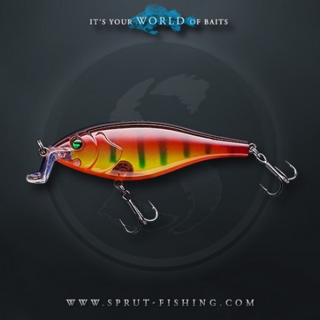 Воблер Sprut Saba Shad 3D 70F (Floating/70mm/9