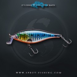 Воблер Sprut Saba Shad 3D 70F (Floating/70mm/9