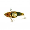 Блесна Электронная Цикада World Fishing Gold metall (57mm/14g/Зеленое Сияние)