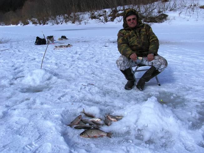 рыбалка по первому льду на реках