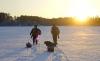 Ловля ряпушки и сига зимой в озере Увельды